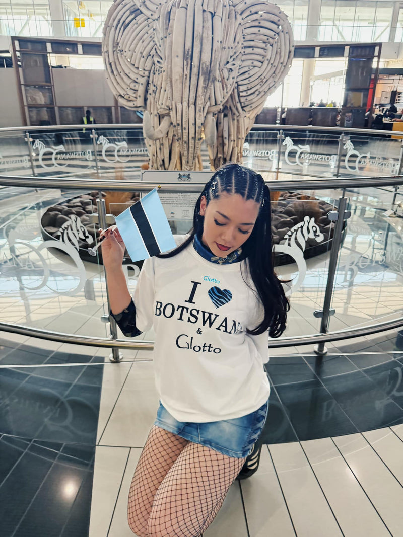 Glotto ‘I LOVE Botswana & Glotto’ Tshirt