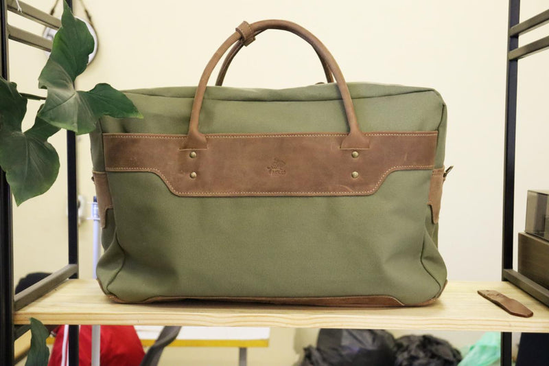 Mkla Green Duffel Bag