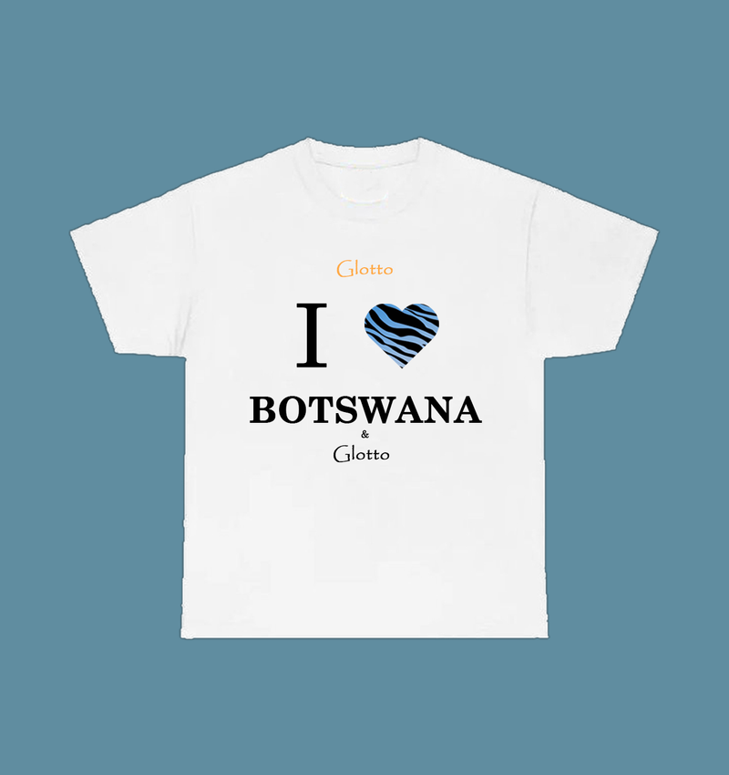 Glotto ‘I LOVE Botswana & Glotto’ Tshirt