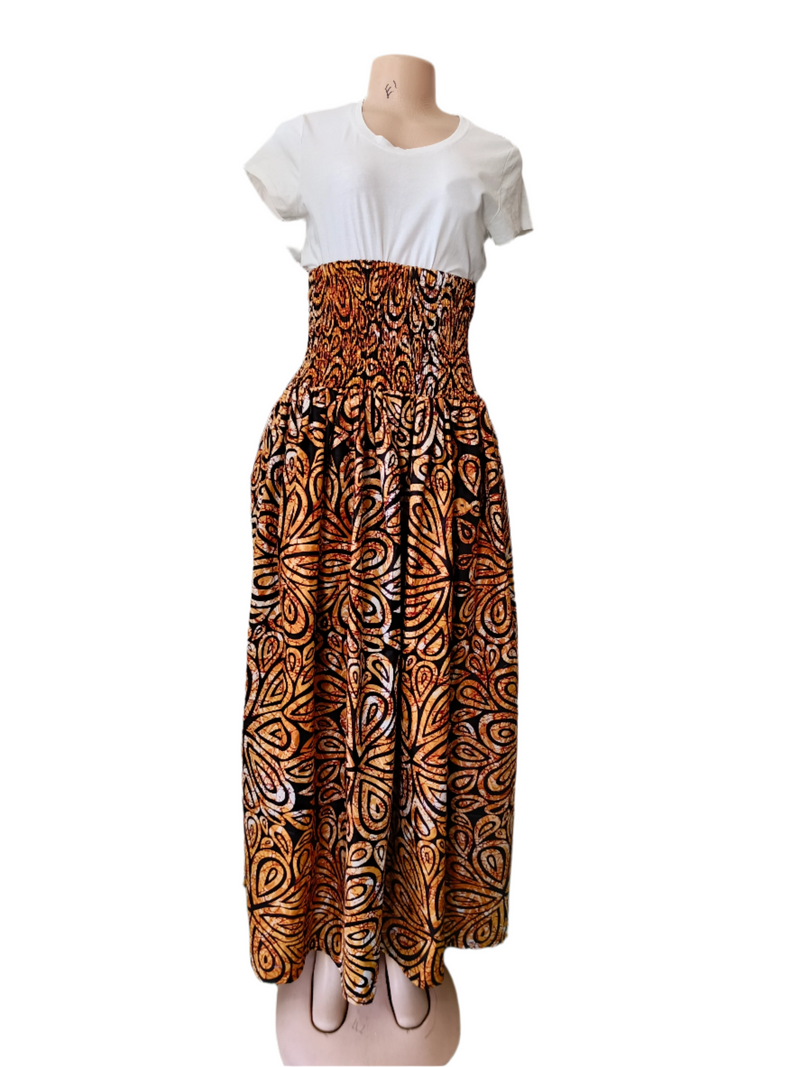 Golden Black Brown Dress