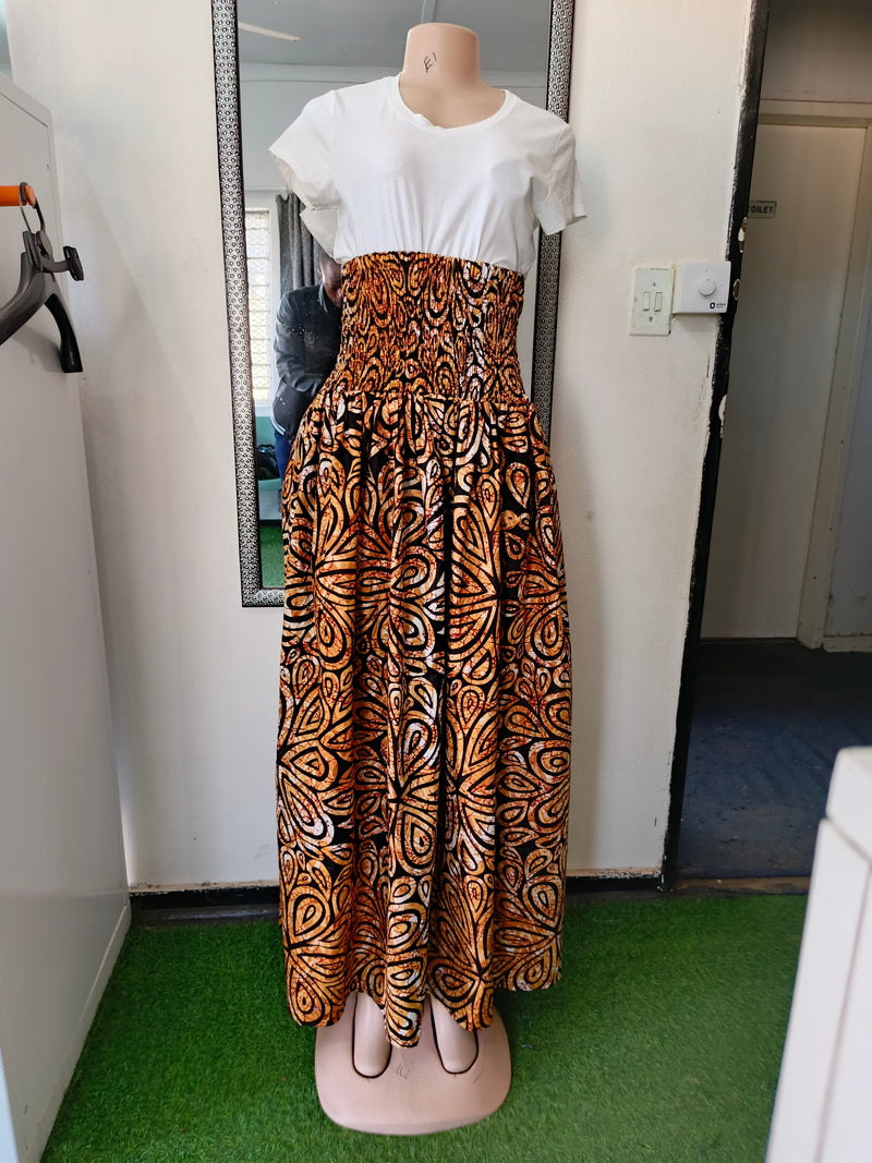 Golden Black Brown Dress