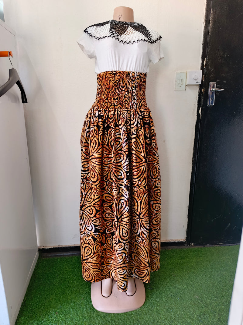Golden Black Brown Dress