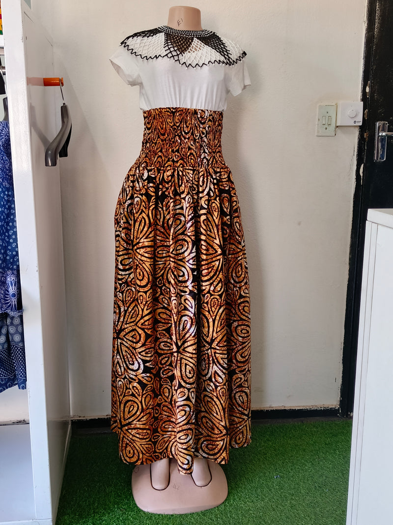 Golden Black Brown Dress