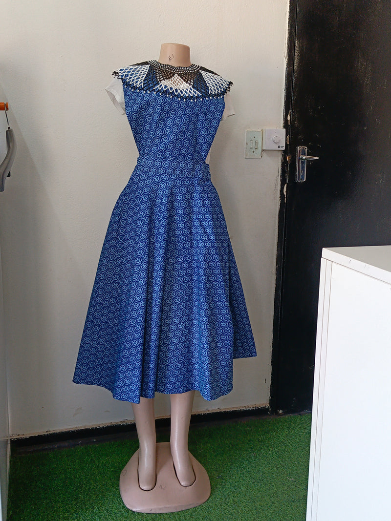Blue Geremane Dress