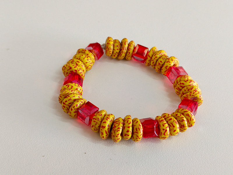 Yellow, Pink Plated Bracelet