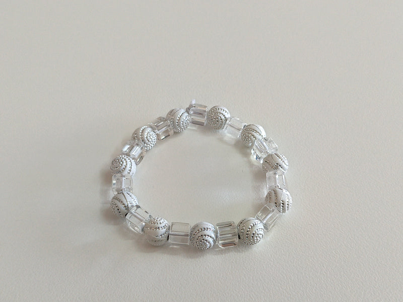 White Bead Bracelet