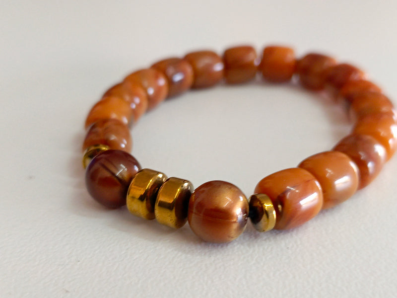 Beige Beads Bracelet