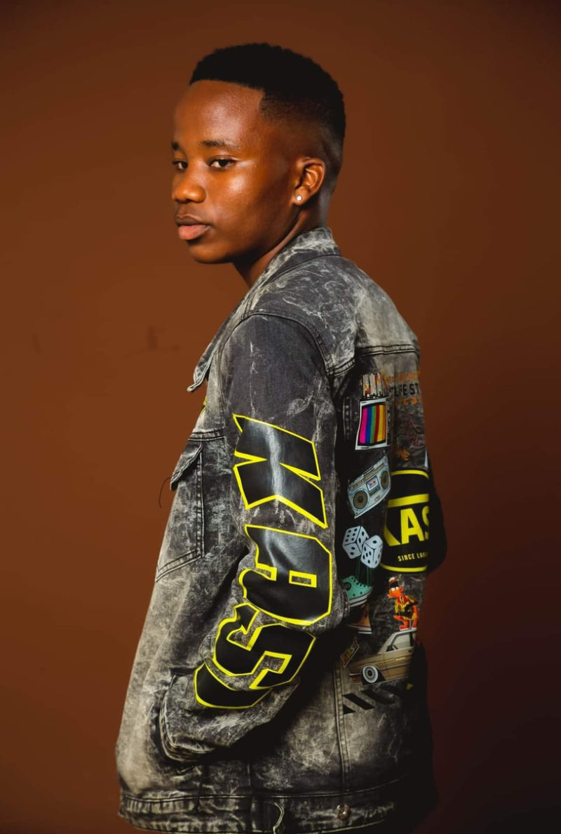 Denim Graphic Jacket